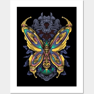 Butterfly Mechanical Robot Posters and Art